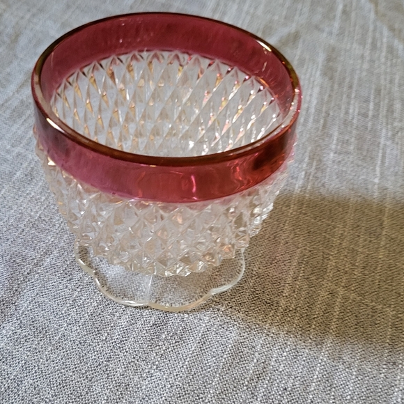 🎄Vintage Rare RedIndiana glass dish and with cream and sugar bowl like new - Picture 13 of 14